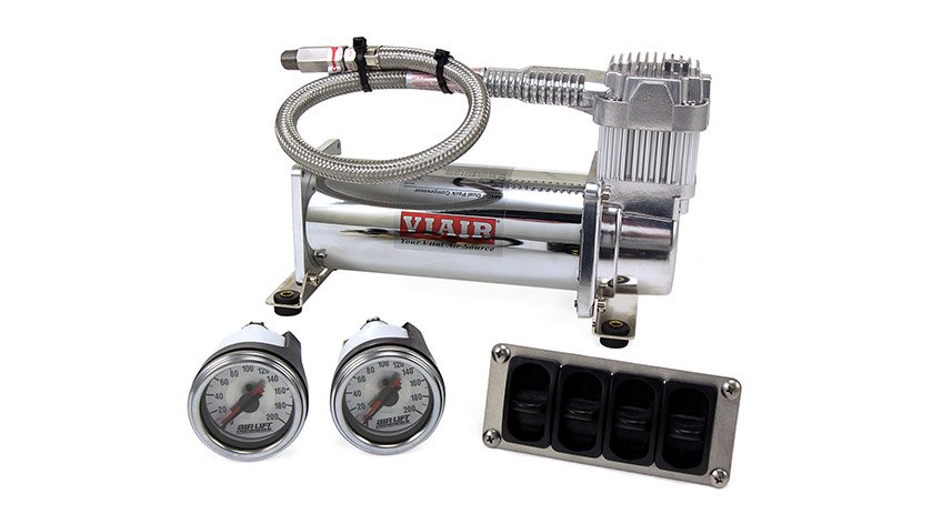 4-Way Manual Control system (1/4" Air Lines, 4 Gallon Tank, 380 Compressor) - 0
