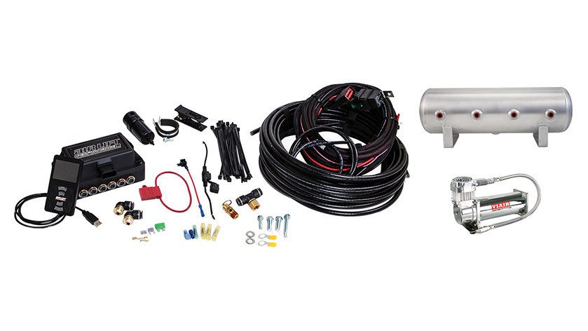 Air Lift Performance 3P (3/8" Air Line, 2.5 Gallon Lightweight Raw Aluminum Tank, VIAIR 444C Compressor)