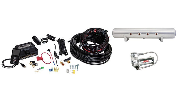 Air Lift Performance 3P (3/8" Air Line, 5 Gallon Lightweight Raw Aluminum Tank, VIAIR 444C Compressor)