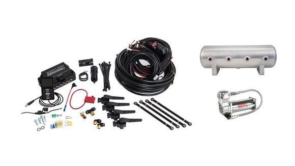 Air Lift Performance 3H (1/4" Air Line, 2.5 Gallon Lightweight Raw Aluminum Tank, VIAIR 444C Compressor)