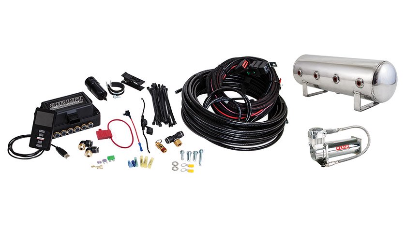 Air Lift Performance 3P (1/4" Air Line, 2.5 Gallon Lightweight Polished Aluminum Tank, VIAIR 444C Compressor)