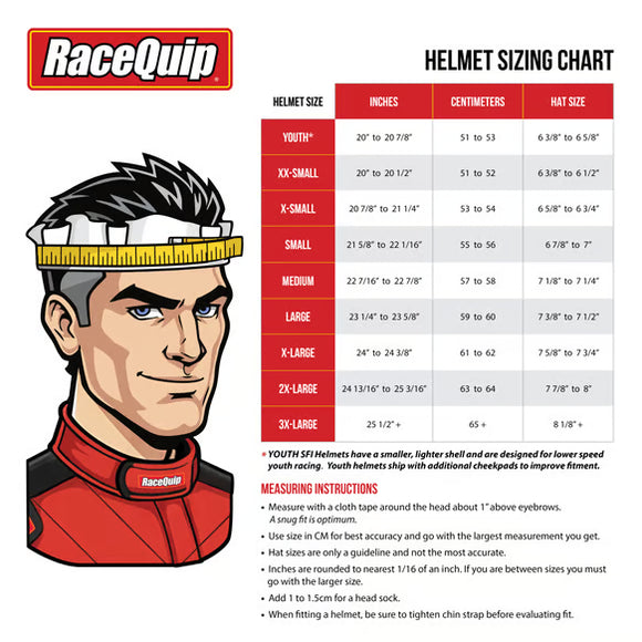 RaceQuip PRO25 SA2025 WH MED HELMET