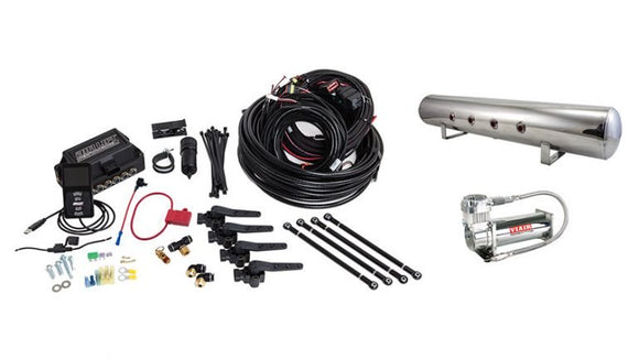 Air Lift Performance 3H (3/8" Air Line, 5 Gallon Lightweight Polished Aluminum Tank, VIAIR 444C Compressor)