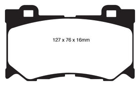 EBC 08-13 Infiniti FX50 5.0 Redstuff Front Brake Pads