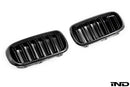 IND F85 X5M Carbon Front Grille Set-2