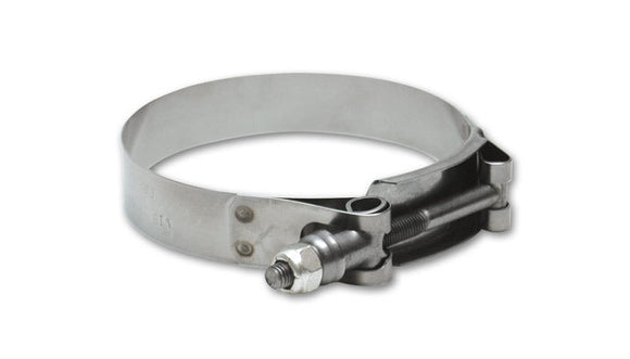 Vibrant SS T-Bolt Clamps Pack of 2 Size Range: 3.50in to 3.80in O.D. For use w/ 3.25in I.D. coupling