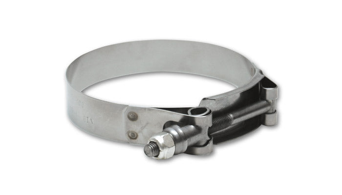 Vibrant SS T-Bolt Clamps Pack of 2 Size Range: 3.50in to 3.80in O.D. For use w/ 3.25in I.D. coupling