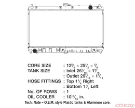 CSF 99-05 Mazda Miata 1.8L OEM Plastic Radiator - 0