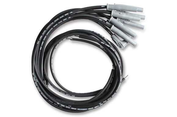 MSD Wire Set. Black Super Conductor. 8-cyl. Multi-Angle/HEI. Universal