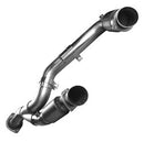 Kooks 3" SS GREEN Catted Y-Pipe. 2009-2010 GM Truck 6.2L. Connects to OEM.-1