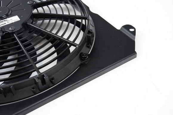92-00 Civic All-Aluminum Fan Shroud w/ 12-inch SPAL Fan - Black