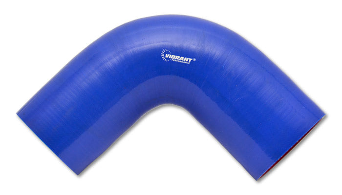 Silicone 90 Degree Elbow, 5.00" I.D. x 3.00" Leg Length - Blue
