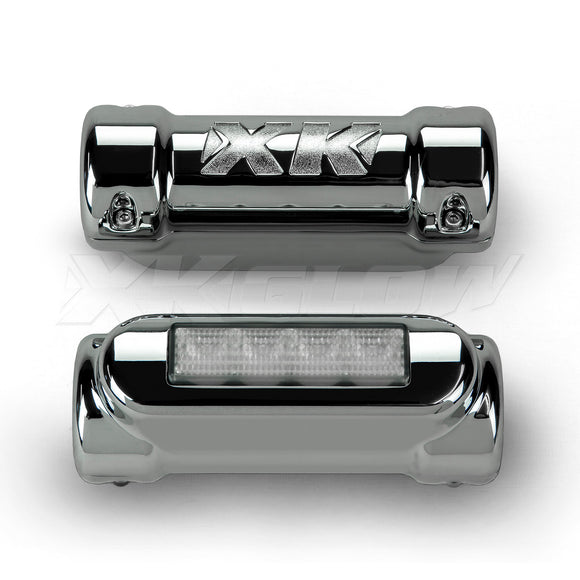 XK Glow Flex Strips 7 Color LED Accent Light Motorcycle/ATV (6xCompact Pods + 2x10In)