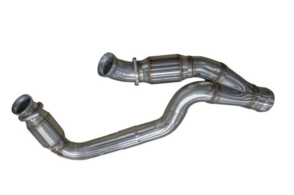Kooks 3" Stainless GREEN Catted Y-Pipe. 2019-2023 GM 1/2 Ton Truck 6.2L.