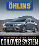 ÖHLINS RACING & TRACK COILOVER SYSTEM: 2007–2015 MITSUBISHI EVO X-6