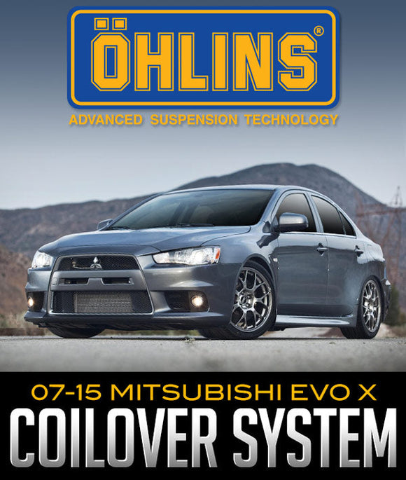 ÖHLINS RACING & TRACK COILOVER SYSTEM: 2007–2015 MITSUBISHI EVO X