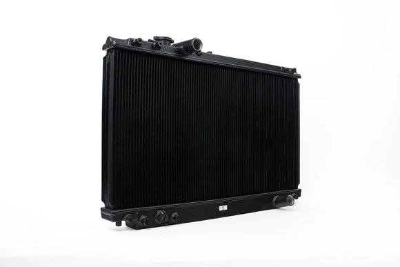 93-98 Toyota A80 Supra (NA/TT) High-Performance All-Aluminum Radiator - Black