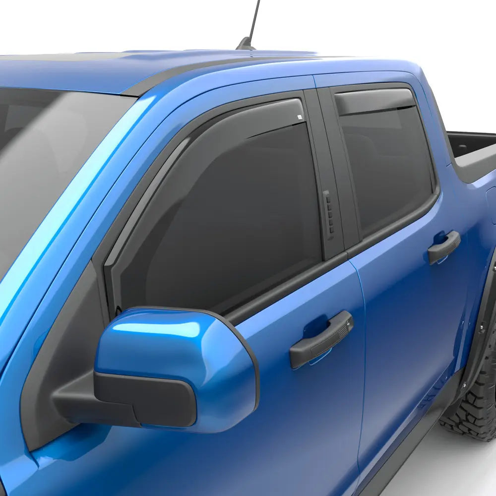 EGR 22-23 Ford Maverick Lariat XL XLT Front/Rear Window Visors - Dark Smoke Finish - 0