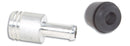 Vibrant 19mm (3/4in) O.D. Aluminum Vacuum Hose Fitting (includes Rubber Grommet)-1