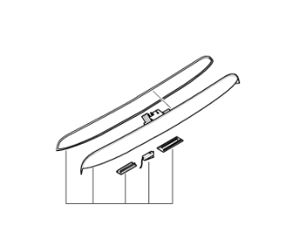 BMW Trunk Lid Grip With Key Button (Black) (M3 323Ci 325Ci) - Genuine BMW 51138231892