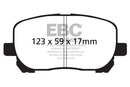 EBC 02-08 Pontiac Vibe 1.8 Yellowstuff Front Brake Pads-1