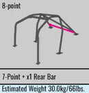 Cusco SFTY21 2-Passenger 8-Point BLK DASH-THROUGH Roll Cage Subaru GDA/GDB 01-07 (S/O/No Cancel)-2