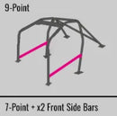 Cusco SFTY21 2-Passenger 9-Point BLK DASH-THROUGH Roll Cage Subaru STi GRB 08-14 (S/O/No Cancel)-2