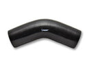 Vibrant 4 Ply Reinforced Silicone Elbow Connector - 5in ID x 4in Leg 45 Deg Elbow (BLACK)-3