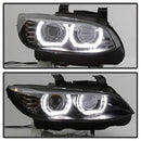 Spyder Auto Signature Projector Headlights LED DRL Black BMW E92 3 Series 2008-2010-3