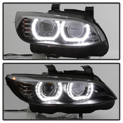 Spyder Auto Signature Projector Headlights LED DRL Black BMW E92 3 Series 2008-2010