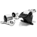 Innovative 96-00 Civic B/D Series Silver Aluminum Mounts 95A Bushings (2 Bolt)-1