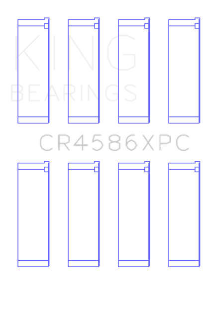 King Mitsubishi 4B11T Performance Coated Rod Bearing Set - Size STD - 0