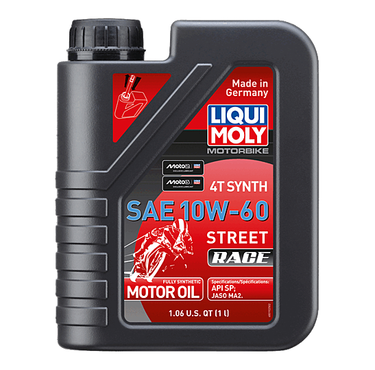Motorbike 4T Synth SAE 10W-60 Street Race 1L (CASE OF 6) LM20070