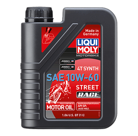 Motorbike 4T Synth SAE 10W-60 Street Race 1L (CASE OF 6) LM20070