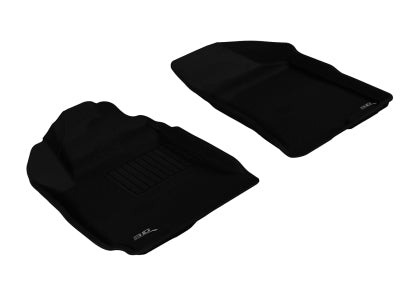 3D MAXpider 2010-2012 Hyundai Santa Fe Kagu 1st & 2nd Row Floormats - Black