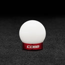 Ford Mustang Shift Knob - White Knob w/ Race Red-1