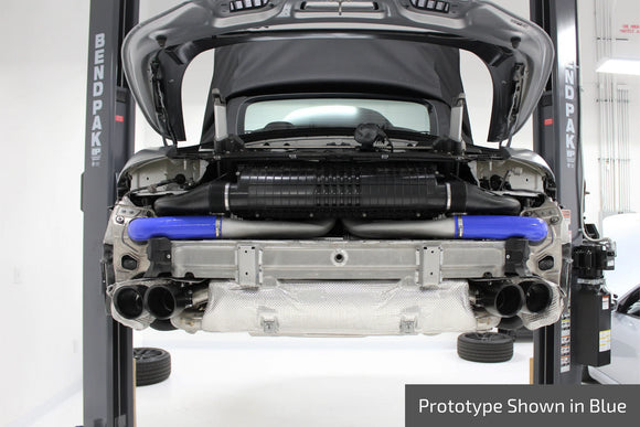 Flat 6 Motorsports - Silicone Charge Pipes for AWE/AMS Intercoolers to IPD Y-Pipe (991 Turbo)