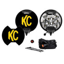 KC HiLiTES SlimLite 6in. LED Light 50w Spot Beam (Pair Pack System) - Black-1