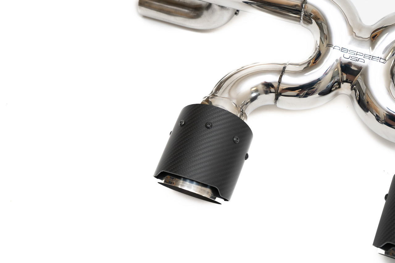 Fabspeed Porsche 991.2 Carrera Valvetronic Center Muffler Bypass X-Pipe (PSE Only) - 0
