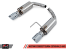 AWE Touring Edition Axle-back Exhaust for S550 Mustang EcoBoost - Chrome Silver Tips-4