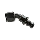 Mr. Gasket -6 AN 45 Degree Push-On Hose Ends - Black-1