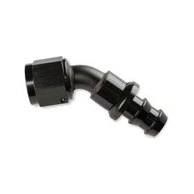 Mr. Gasket -10 AN 45 Degree Push-On Hose Ends - Black
