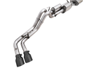 AWE 0FG Exhaust with BashGuard for 3rd Gen Tacoma - Dual Diamond Black Tips-19