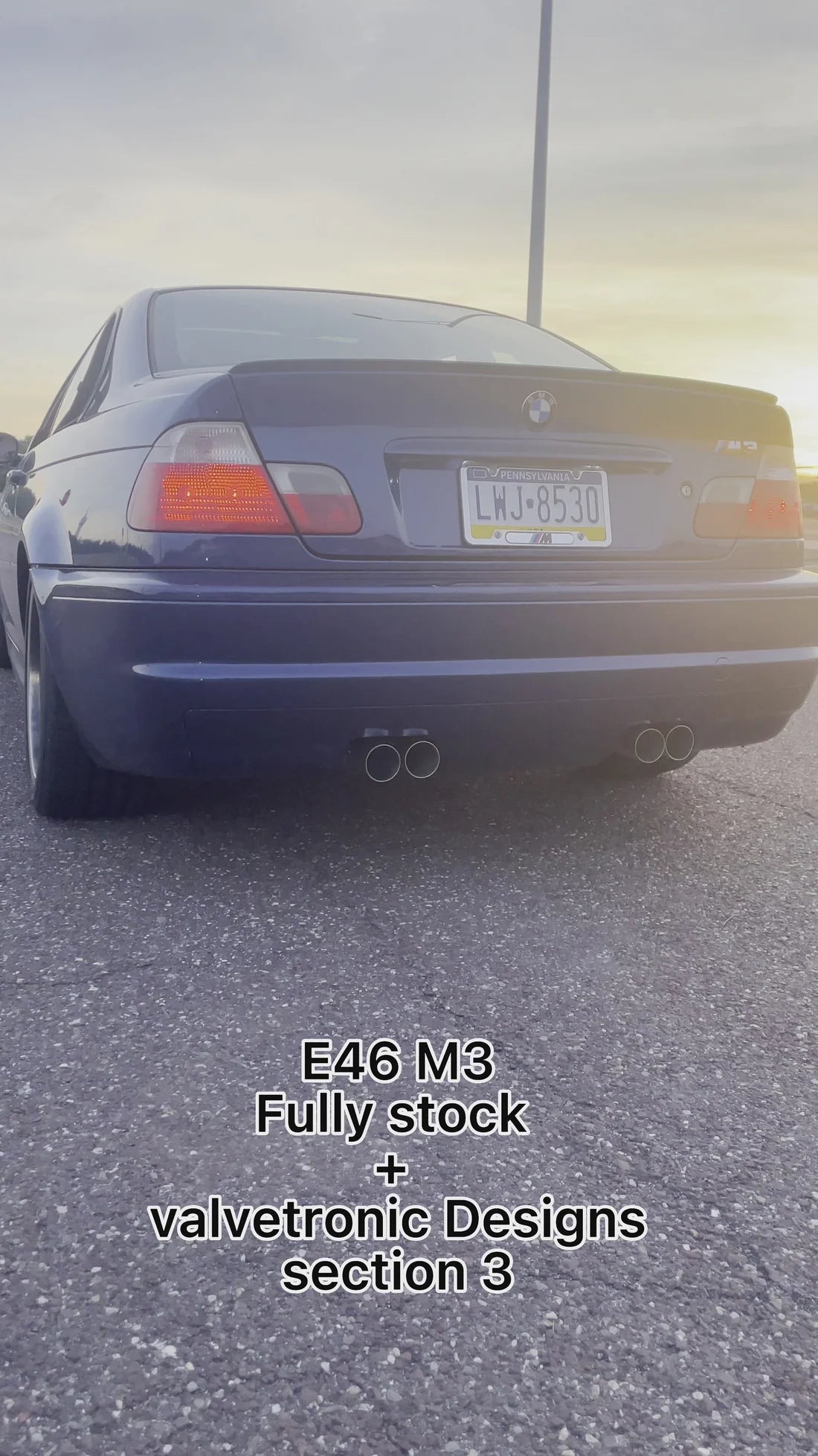 BMW E46 M3 Valved Sport Exhaust