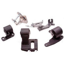 Innovative 90-93 Integra H-Series Black Steel Mounts 95A Bushings-1