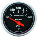 Autometer Sport-Comp 52mm SSE 100-250F Oil Temperature Gauge-1