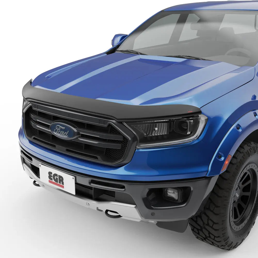 EGR 19+ Ford Ranger Superguard Hood Guard Matte Black - 0