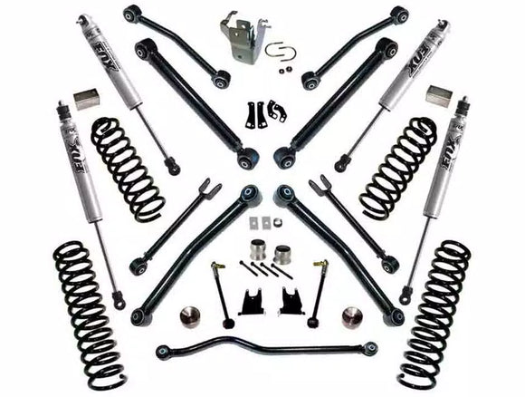 Superlift 07-18 Jeep Wrangler JK Unlimited 4in Lift Kit w/ Reflex Control Arms & Fox Shocks