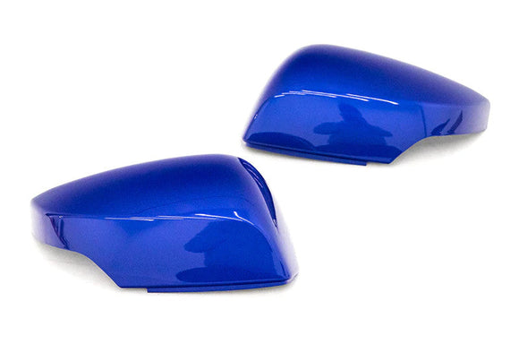 OLM OE Style Mirror Cover with Turn Signal Cutout (World Rally Blue) - 2015 WRX STI 15-17 Cross