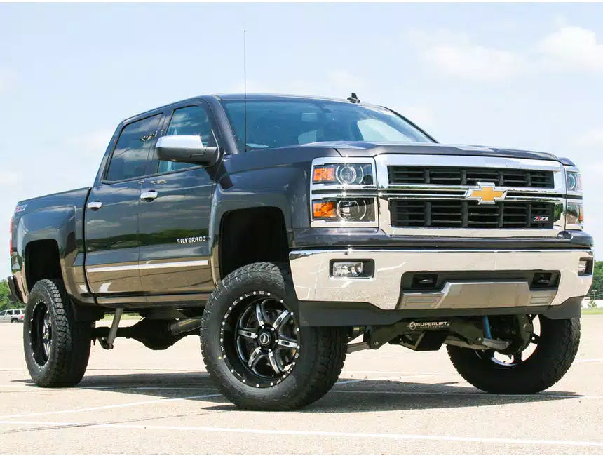 Superlift 14-18 Chevy Silv 4WD 8in Lift Kit w/ Alum/Stamped Steel Cntrl Arms & King Coils & Shocks - 0